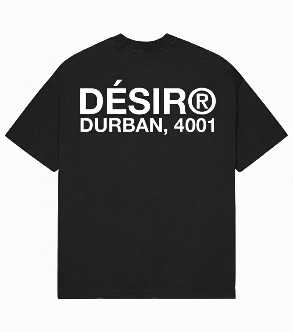DÉSIR® ESSENTIALS BLACK T-SHIRT